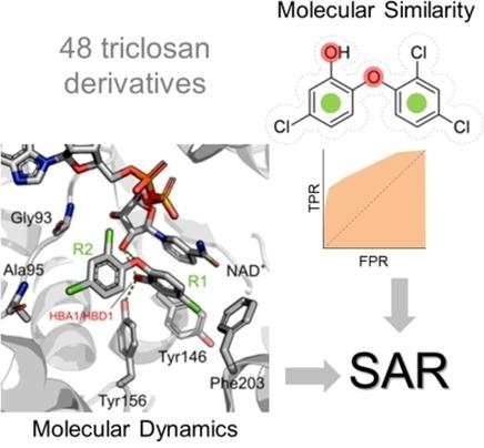 Ligand And Structure Based Approaches Of Escherichia Coli Fabi Inhibition By Triclosan Derivatives From Chemical Similarity To Protein Dynamics Influence Chemmedchem X Mol
