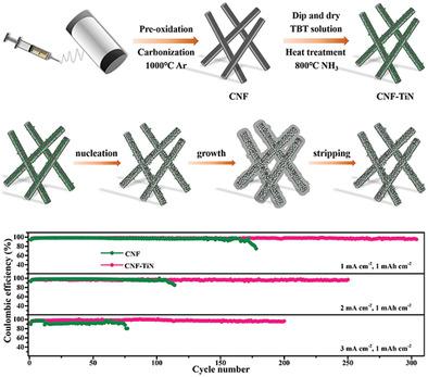 Ultrafine Titanium Nitride Sheath Decorated Carbon Nanofiber