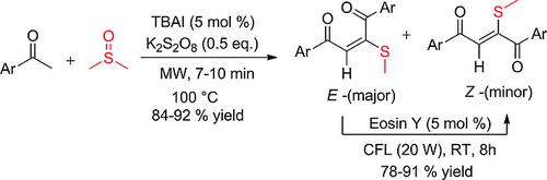 Diastereoselective Sp3 C H Functionalization Of Arylmethyl Ketones And Transformation Of E To Z Products Through Photocatalysis European Journal Of Organic Chemistry X Mol