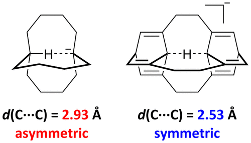 Symmetric C H C Hydrogen Bonds Predicted By Quantum Chemical Calculations The Journal Of Organic Chemistry X Mol