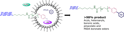 高保真铃木 Miyaura偶联剂 用于通过形成胶束的表面活性剂实现dna编码文库的合成 Bioconjugate Chemistry X Mol