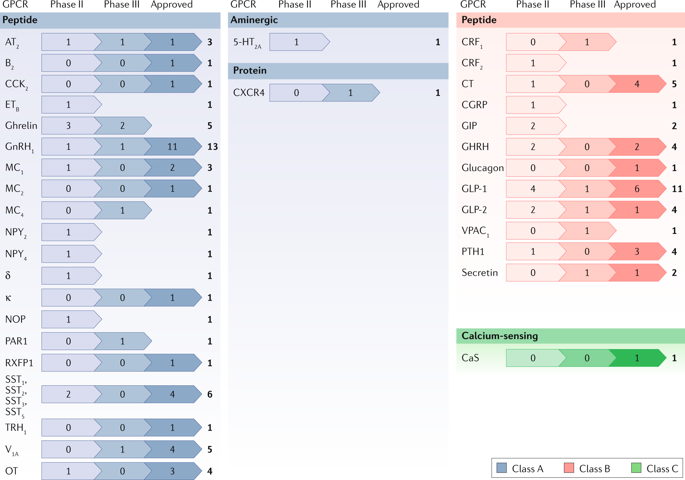 Advances In Therapeutic Peptides Targeting G Protein Coupled Receptors Nature Reviews Drug Discovery X Mol