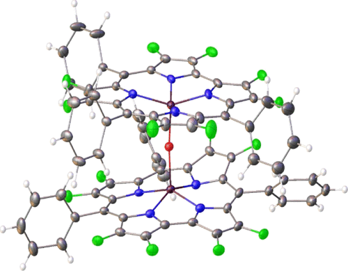 Molecular Structure Of Copper And M Oxodiiron Octafluorocorrole Derivatives Insights Into Ligand Noninnocence Acs Omega X Mol