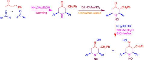 Synthesis And Conformational Study Of Some N Nitroso T 3 Benzyl R 2 C 6 Bis Aryl Piperidin 4 One Oximes Using Nmr Spectra Journal Of Molecular Structure X Mol