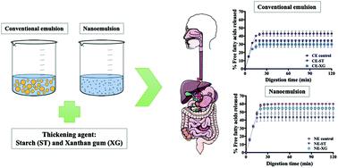 Influence Of The Particle Size And Hydrocolloid Type On Lipid Digestion Of Thickened Emulsions Food Function X Mol