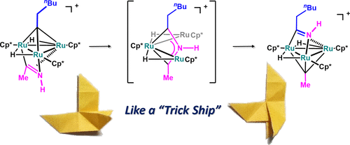 Intramolecular Nitrene Transfer Via The C N Bond Cleavage Of Acetonitrile To A M3 Alkylidyne Ligand On A Cationic Triruthenium Plane Organometallics X Mol