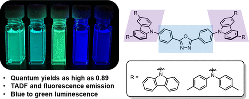 Thermally Activated Delayed Fluorescence In 1 3 4 Oxadiazoles With P Extended Donors The Journal Of Organic Chemistry X Mol