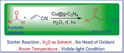 Facile Synthesis Of G Ketonitriles In Water Via C Sp2 H Activation Of Aromatic Aldehydes Over Cu G C3n4 Under Visible Light European Journal Of Organic Chemistry X Mol