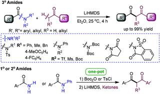 Coupling Of Amides With Ketones Via C N C H Bond Cleavage A Mild Synthesis Of 1 3 Diketones Organic Chemistry Frontiers X Mol
