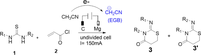 Efficient Synthesis Of Imino 1 3 Thiazinan 4 One Promoted By Acetonitrile Electrogenerated Base And Computational Studies With Cb1 And 11 Bhsd1 Molecules Research On Chemical Intermediates X Mol