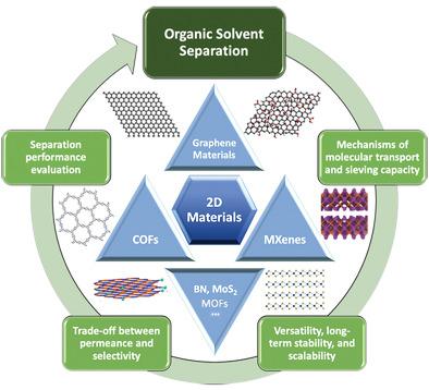 2d Material Based Advanced Membranes For Separations In Organic Solvents