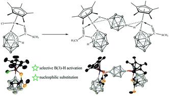 Regioselective B 3 H Bond Activation Based On An O Carboranyl Dithiocarboxylate Ligand And Its Derivatives Dalton Transactions X Mol