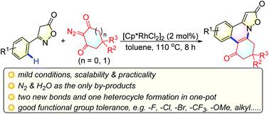 Construction Of Isoxazolone Fused Phenanthridines Via Rh Catalyzed Cascade C H Activation Cyclization Of 3 Arylisoxazolones With Cyclic 2 Diazo 1 3 Diketones Organic Biomolecular Chemistry X Mol