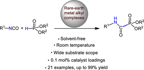 Synthesis Of Carbamoylphosphates From Isocyanates Catalyzed By Rare Earth Metal Alkyl Complexes With A Silicon Linked Diarylamido Ligand Organometallics X Mol