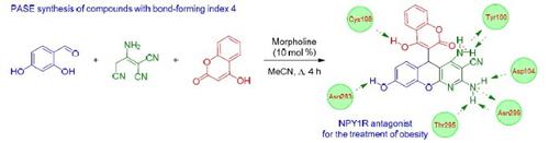 5 3 Chromenyl 5 H Chromeno 2 3 B 吡啶的四重键形成多组分方法及其与神经肽y1受体的相互作用 Chemistry Of Heterocyclic Compounds X Mol