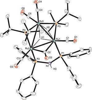 Electron Deficient Triruthenium Clusters Containing Small Bite Angle Pnp Ligands Zeitschrift Fur Anorganische Und Allgemeine Chemie X Mol