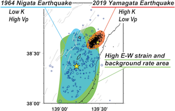 日本19年山形冲绳地震震源区及其附近地震活动特征的空间变化 Earth Planets And Space X Mol