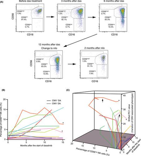 Programmed Cell Death 1 Expressing Cd56 Negative Natural Killer Nk Cell Expansion Is A Hallmark Of Chronic Nk Cell Activation During Dasatinib Treatment Cancer Science X Mol