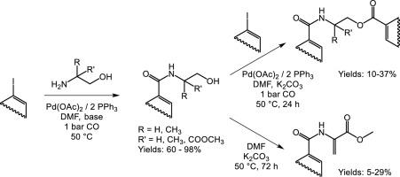 Palladium Catalysed Amino Vs Alkoxycarbonylation Of Iodoalkenes Using Bifunctional N O Nucleophiles Tetrahedron X Mol