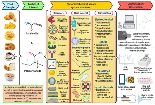 Nanomaterials Enabled And Bio Chemical Analytical Sensors For Acrylamide Detection In Thermally Processed Foods Advances And Outlook Journal Of Agricultural And Food Chemistry X Mol