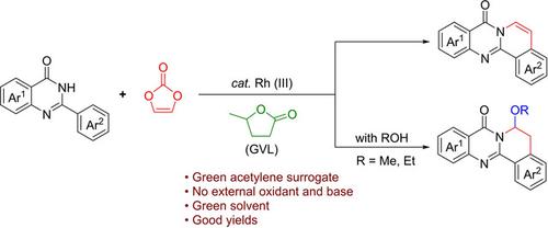 Rhodium Catalyzed Synthesis Of Isoquinolino 1 2 B Quinazolines Via C H Annulation In Biomass Derived G Valerolactone Asian Journal Of Organic Chemistry X Mol