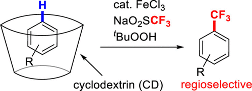 通过包含在环糊精中的芳香族化合物的区域选择性c H 三氟甲基化 Organic Letters X Mol