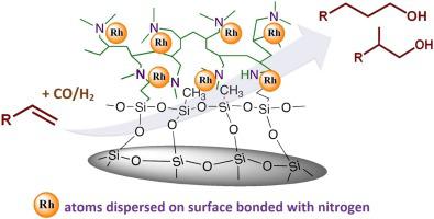 Tandem hydroformylation/hydrogenation over novel immobilized Rh ...