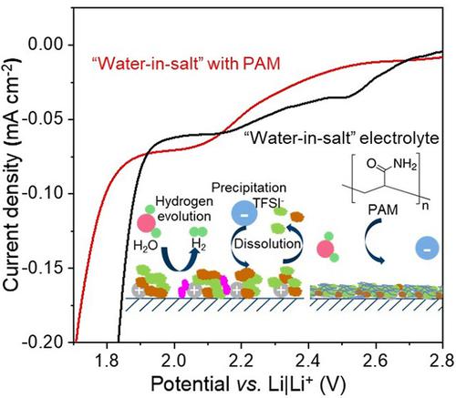 Stabilizing The Solid Electrolyte Interphase With Polyacrylamide For High Voltage Aqueous Lithium Ion Batteries Angewandte Chemie International Edition X Mol