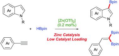 Zinc Catalysed C3–H Borylation Of Indoles And 1,1-diboration Of ...