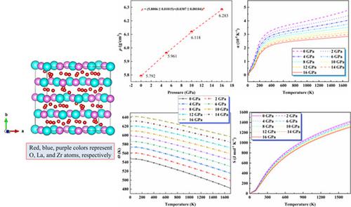 La2Zr2O7烧绿石的力学和热力学性质研究,International Journal