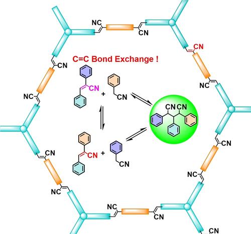 结合 Knoevenagel 缩聚和水辅助动态迈克尔加成消除合成亚乙烯基连接的二维共价有机骨架,Angewandte Chemie ...