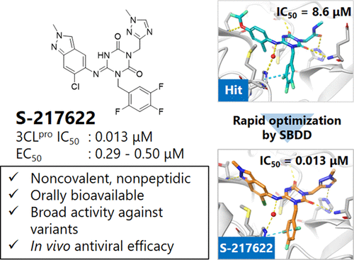 Discovery Of S-217622, A Noncovalent Oral SARS-CoV-2 3CL Protease ...