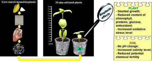 Impact of starch based bioplastic on growth and biochemical