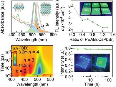 Reduced Self-Absorption Of Quasi-2D Perovskites And Their Application ...