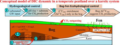 Origin And Fate Of Dissolved Inorganic Carbon In A Karst Groundwater Fed Peatland Using δ13cdic