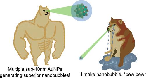 Enhanced Nanobubble Formation Gold Nanoparticle Conjugation to Qβ