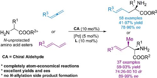 Modular Chiral-Aldehyde/Palladium Catalysis Enables Atom-Economical α-Allylation Of N ...