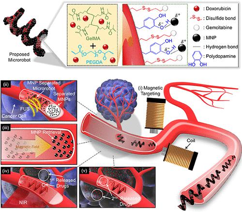 Magnetically Actuated Helical Microrobot With Magnetic Nanoparticle ...