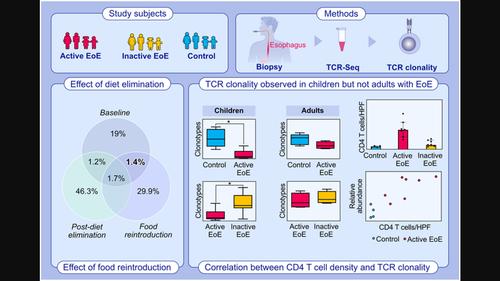 Bulk T Cell Receptor Sequencing Confirms Clonality In Pediatric Eosinophilic Esophagitis And