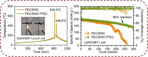 Nonflammable Electrolyte With Low Exothermic Design For Safer Lithium ...