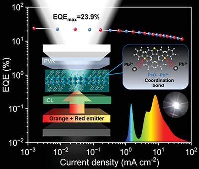 Highly Efficient Hybrid Perovskite/Organic Tandem White Light Emitting ...