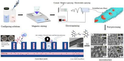 Preparation of PVA/Ag antibacterial hydrophobic slow-release