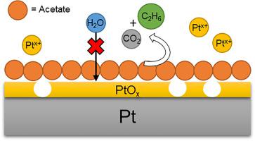 Investigating the platinum electrode surface during Kolbe electrolysis ...