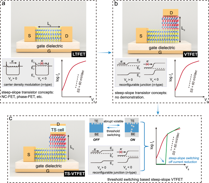 Steep-slope vertical-transport transistors built from sub-5 nm Thin van ...