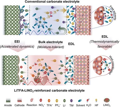 Dual Salt Electrolyte Additive Enables High Moisture Tolerance And