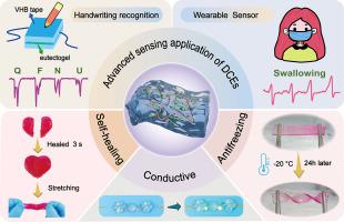 Transparent, super stretchable, freezing−tolerant, self−healing ionic ...