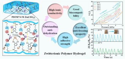 A biocompatible, highly adhesive zwitterionic polymer hydrogel with ...