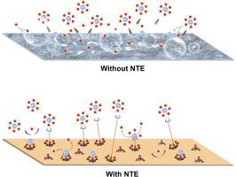 A chelation process by an amino alcohol electrolyte additive to capture ...