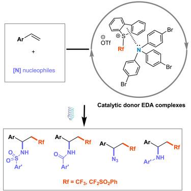 Catalytic photoactivation of a triarylamine electron donor-acceptor ...