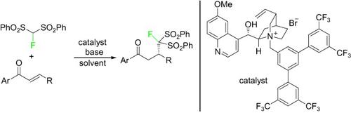 Catalytic Enantioselective Michael Addition Of 1 Fluorobis Phenylsulfonyl Methane To Alpha Beta Unsaturated Ketones Catalyzed By Cinchona Alkaloids Angewandte Chemie International Edition X Mol